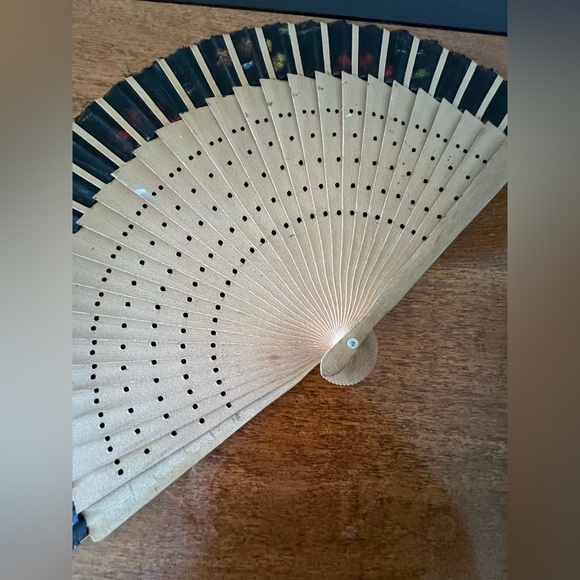 🪭Five 1970s Handheld Fans | WAYANG KULIT | Japanese/Taiwanese/Oriental Vintage - Picture 7 of 17
